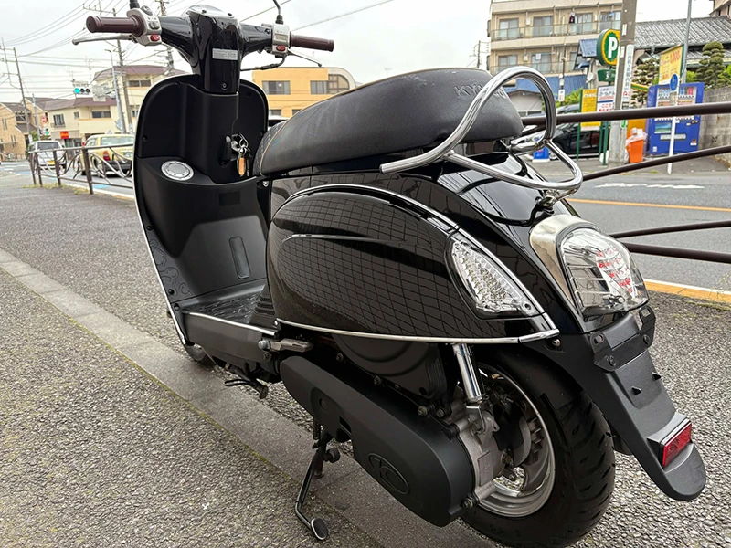 個性的な丸みのあるサイドパネルにもリムの装飾が施されています。